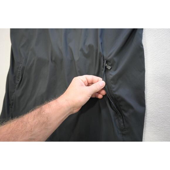 Adidas Windbreaker Golf Jacket ClimaProof 1/4 Zip Black Short Sleeve Mens Sz XL - Picture 6 of 11